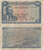 1968 (1 VII), 20 shillings (P-3c) - Kenya