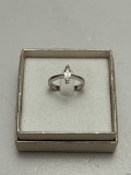 INEL AUR alb 18K + 1 Diamant = 0.50ct. - Marquise - De logodna - 3.8g !