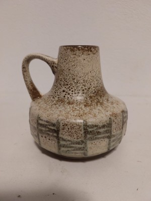 Vaza ceramica vintage Germania 4077 VEB Fat Lava Modern Mid Century Design foto