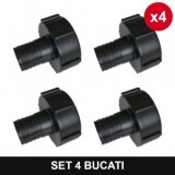 Set 4 bucati - Reductie bazin IBC 1000L S60X6X1" 1/2" iesire furtun Topautochei&amp;#174;