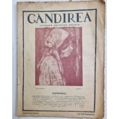 GANDIREA , REVISTA LITERARA , ARTISITICA , SOCIALA , ANUL I , No. 19 , 1 FEBRUARIE , desene de JEAN STERIADI , V.I. POPA , DEMIAN si M.G. GEORGESCU ,