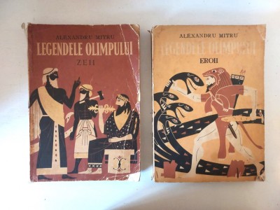 Legendele Olimpului (Zeii+Eroii), 2 Vol. , Ed. Ion Creanga, 1973 - Alexandru Mitru foto