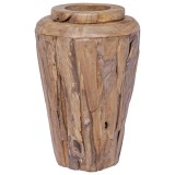 Vaza decorativa, 40 x 60 cm, lemn masiv de tec