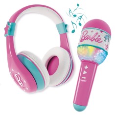 Set casti &amp;amp; microfon cu bluetooth - Barbie foto