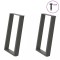 vidaXL Picioare de masă &icirc;n formă de U, 2 buc., antracit, 50x(72-73) cm, oțel