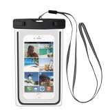 Husă impermeabilă pentru telefon mobil, 19.5x11.5cm, neagră, cu curea, CMCLASS