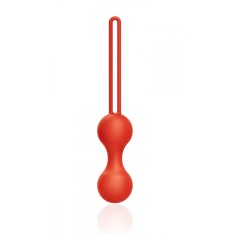 Bile Vaginale Smooth Kegel Balls, Silicon, Rosu, 15 cm, Guilty Toys, Sexxify