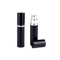 Sticluță de parfum pentru călătorie, re&icirc;ncărcabil, aluminiu, neagră, 10 ml