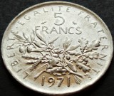 Cumpara ieftin Moneda 5 FRANCI (Francs) - FRANTA, anul 1971 * cod 1722 A, Europa