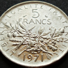 Moneda 5 FRANCI (Francs) - FRANTA, anul 1971 * cod 1722 A