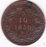 Austria Ungaria 5/10 kreuzer krajczar 1858 B Kormoczbanya (Kremnitz-Slovacia)