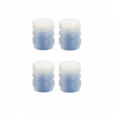 Set 4 capace pentru supapa cauciucuri, fosforescente, universale, ABS, albastru