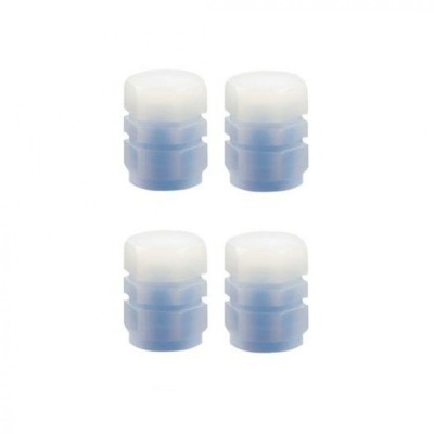 Set 4 capace pentru supapa cauciucuri, fosforescente, universale, ABS, albastru foto