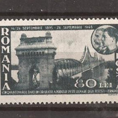 LP 180 l Romania -1945 -PODUL DE LA CERNAVODA, nestampilat