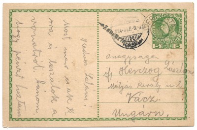 OSTERREICHISCHE POST - AUSTRIA 1914 - &amp;Icirc;NTREG POȘTAL CIRCULAT CU MARCĂ FIXĂ (C6) foto