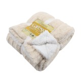 Patura pat, Caressa GS3919, 200 x 220 cm, poliester, crem