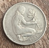 C50 - Moneda foarte veche - Germania - 50 pfennig - 1981 litera G
