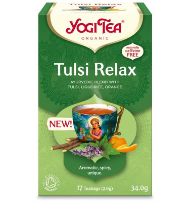 Ceai Tulsi Relax Bio 17 pliculete Yogi Tea foto