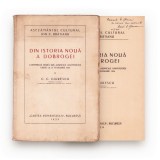 C. C. Giurescu, Din istoria nouă a Dobrogei, 1928, cu dedicație pentru D. Gherasi