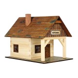 Set constructie arhitectura Fierarie, 86 piese din lemn, Walachia