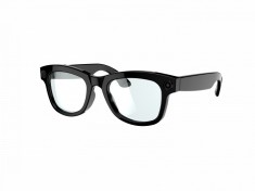 Ochelari Inteligenti iSEN M01, Lentile Transparente, Rama Neagra, Traducere in Timp Real, Anulare Zgomot, Control Tactil, Functie Muzica si Apeluri, A