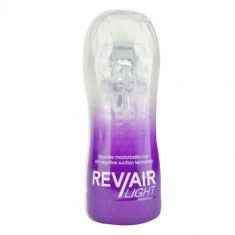 Masturbatoare - Rev-Air Lejer Cupa Reutilizabila pentru Masturbare cu Control al Suctiunii si Carcasa Solida Transparenta