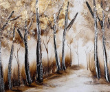 Tablou Ambons 60x120 cm, Arbori, Acrilic, Suprarealism