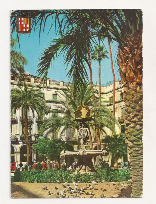 FA9 - Carte Postala- SPANIA - Barcelona, Plaza Real, necirculata