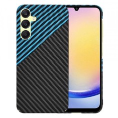 Husa pentru Samsung Galaxy A25 A256, Techsuit, Carbonite FiberShell, Neagra Bleu