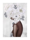Tablou decorativ olegrafie pe panza multicolora Women II 50 x 70 cm