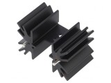Radiator Extrudat Negru TO220 25.4mm x 41.9mm x 25.4mm
