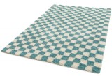 Covor Belgian, Gent 51509, Alb/Turcoaz, Diverse Dimensiuni - 200x290 cm