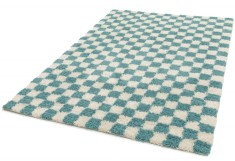 Covor Belgian, Gent 51509, Alb/Turcoaz, Diverse Dimensiuni - 200x290 cm foto