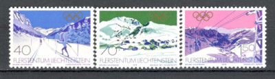 Liechtenstein.1979 Olimpiada de iarna LAKE PLACID SL.124 foto