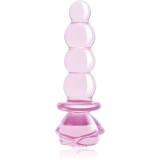 Dream Toys Glaze Glass 5.5" Rosebud Beaded Plug dop anal 14 cm