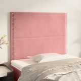 Cumpara ieftin Tăblii de pat, 2 buc, roz, 100x5x78/88 cm, catifea