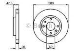 Disc frana HYUNDAI SONATA IV (EF) (1998 - 2005) BOSCH 0 986 479 229