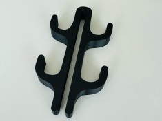 Carlig pentru Cabine de Dus &ndash; Suport Umeras, Accesorii Baie, 3D din PLA, Negru, Model 4 Agatatori