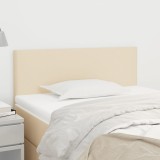 vidaXL Tăblie de pat, crem, 100x5x78/88 cm, textil