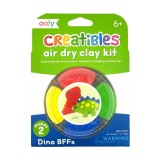 Plastilina cu uscare la aer - Dino, Creatibles, set DIY 4 culori