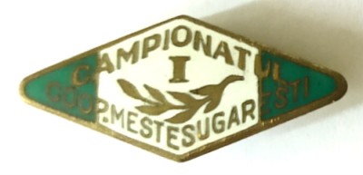 INSIGNA CAMPIONATUL COOP MESTESUGARESTI LOCUL 1 foto