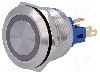 Intrerupator anti-vandalism, ON-(ON), &Oslash;22mm, ONPOW - GQ22-11E/Y/24V