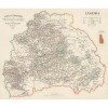 Poster Harta etnografica Transilvania, 1909, 50x70cm, repro