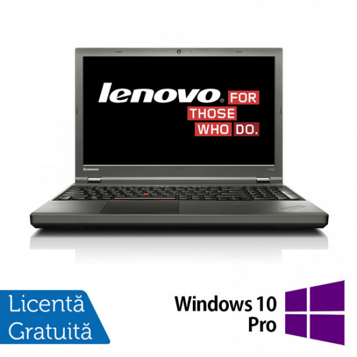 Laptop Refurbished LENOVO ThinkPad T540p, Intel Core i7-4700MQ 2.40-3.40GHz, 8GB DDR3, 256GB SSD, 15.6 Inch Full HD, Tastatura Numerica, Webcam + Wind