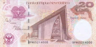 Bancnota Papua Noua Guinee 20 Kina 2008 - P36 UNC ( comemorativa - vezi descriere ) foto