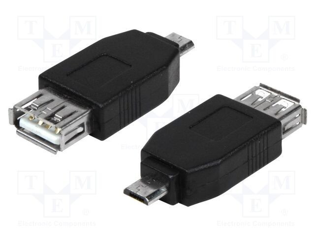 Adaptor USB 2.0 LOGILINK USB A la USB B micro negru