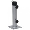 VidaXL Suport de umbrelă pentru st&acirc;lp de &Oslash;38/48 mm, argintiu, oțel
