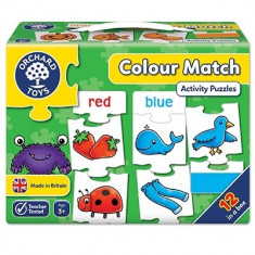 Joc educativ - puzzle in limba engleza Invata culorile prin asociere COLOUR MATCH foto