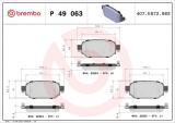 BREMBO P 49 063 PRIME LINE set placute frana,frana disc