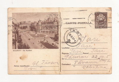 RF25 -Carte Postala- Bucuresti, Bd. Republicii, circulata 1957 foto